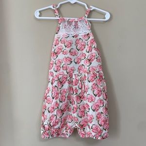 Baileys blossom romper with lace detail